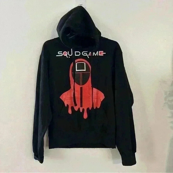 Isaac’s Design Sports Squid Game‎ Pullover Hoodie Mens Size Small Black - Picture 1 of 8